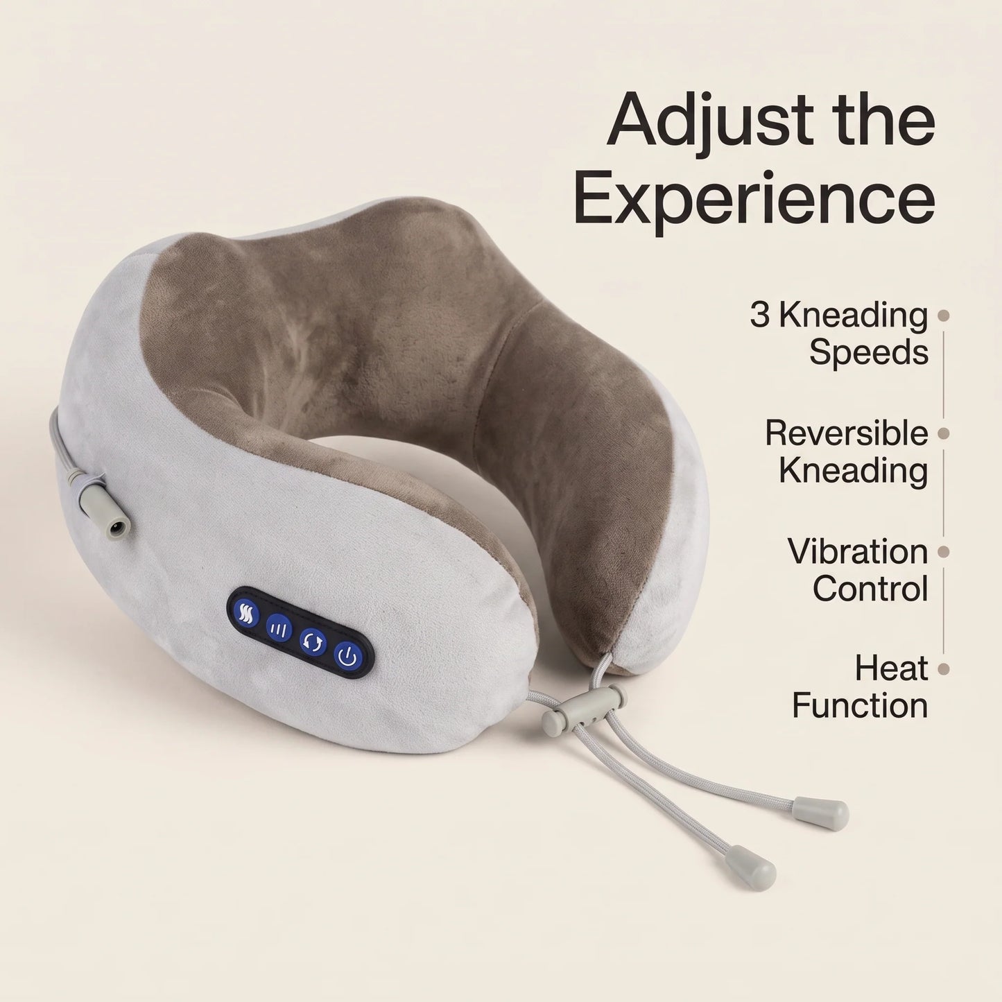 Neck Massager U-Shaped Heated Kneading & Vibration
