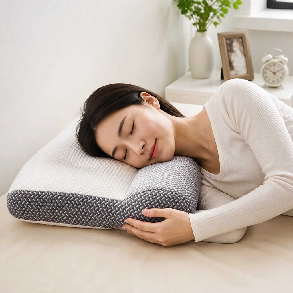 Neck Pillow Contoured Support Microfiber Fill