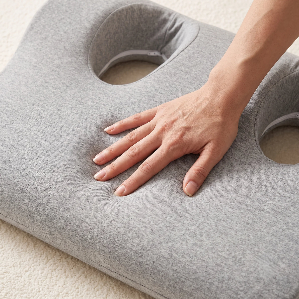 Neck Pillow Ergonomic Memory Foam Dual Ear Openings