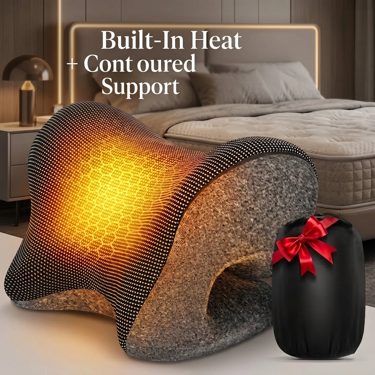 Neck Pillow Heated Cordless Ergonomic