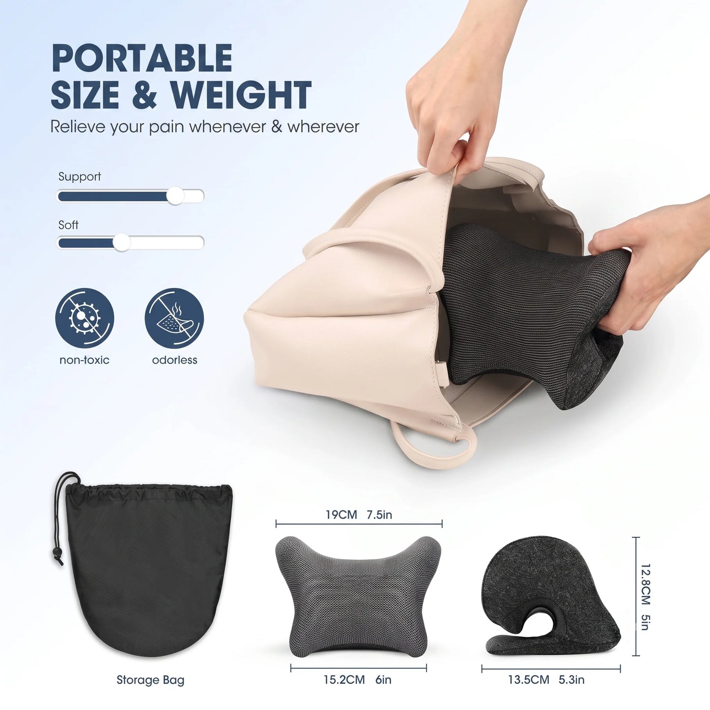Neck Pillow Heated Cordless Ergonomic