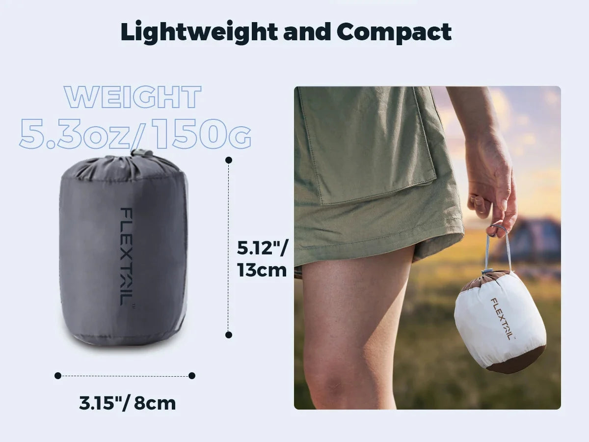 Neck Pillow Inflatable Dual-Height Ergonomic Support