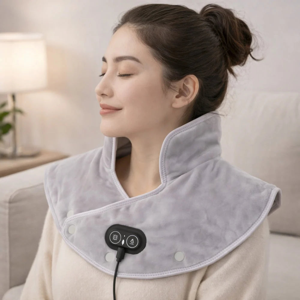 Neck & Shoulder Heating Pad USB-Powered 3 Heat Levels