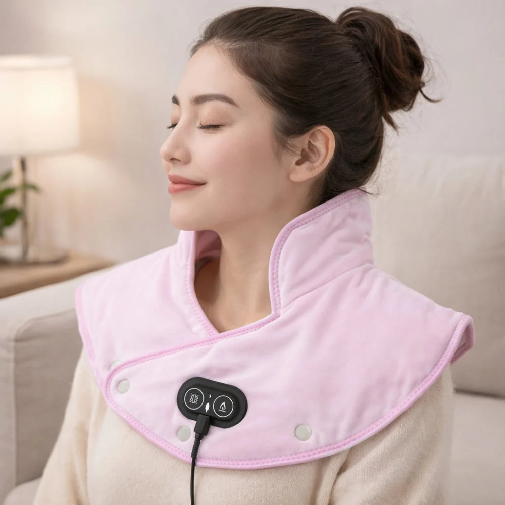Neck & Shoulder Heating Pad USB-Powered 3 Heat Levels