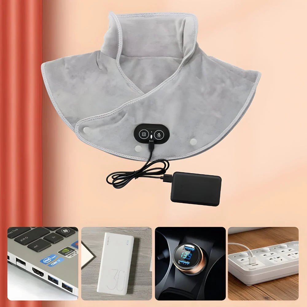 Neck & Shoulder Heating Pad USB-Powered 3 Heat Levels
