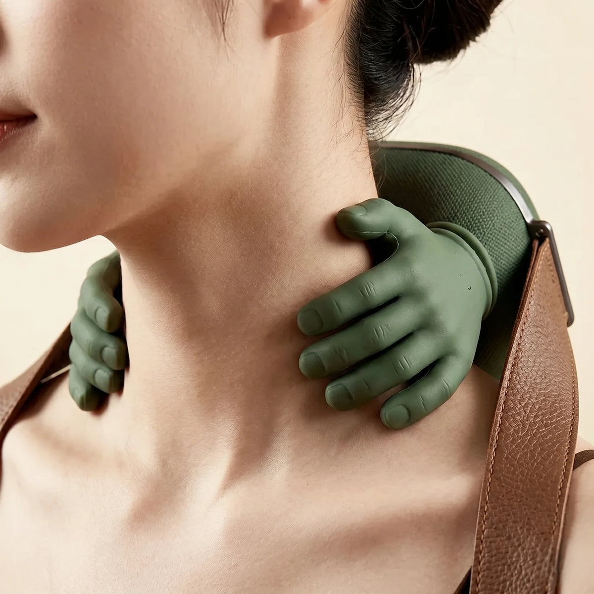 Neck & Shoulder Massager Cordless Heat Therapy Adjustable Intensity