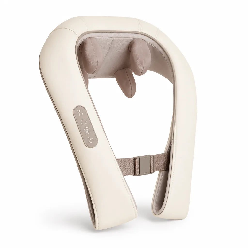 Neck & Shoulder Massager Deep Kneading & Heat Hands-Free