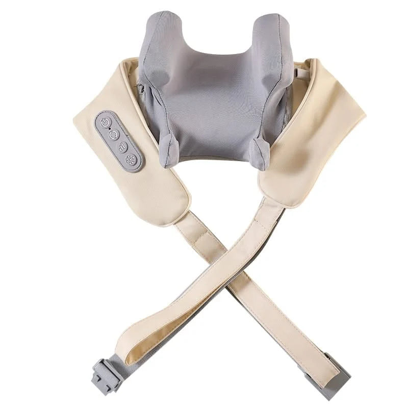 Neck & Shoulder Massager Heated Rotating Heads Hands-Free