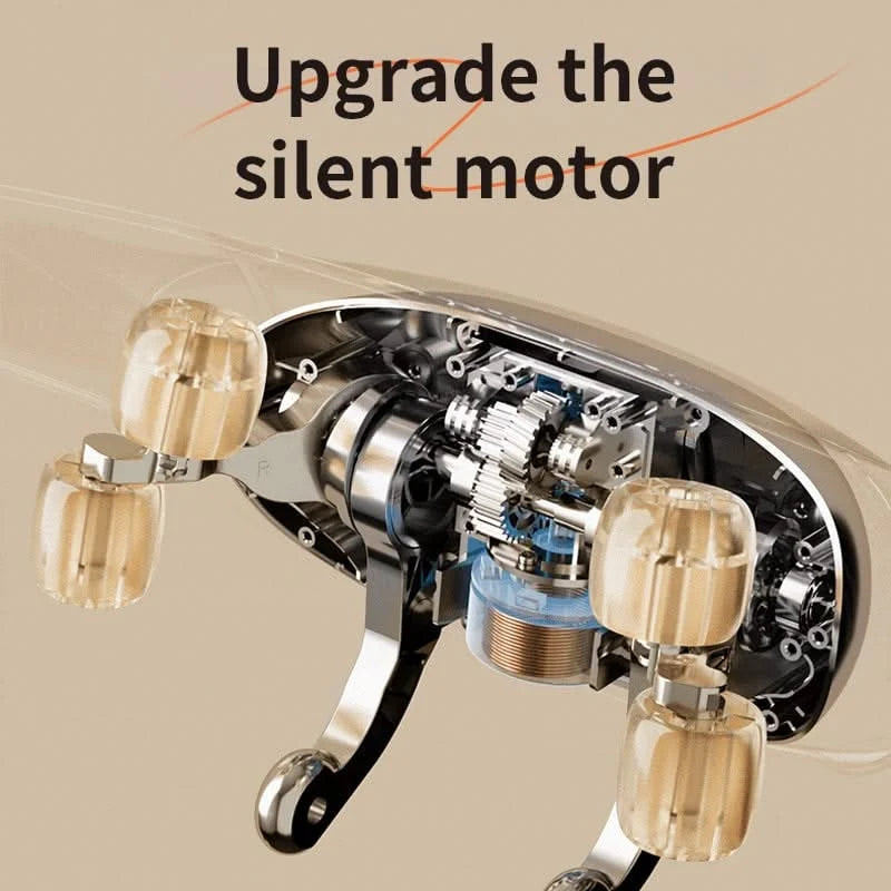 Neck & Shoulder Massager Heated Rotating Heads Hands-Free