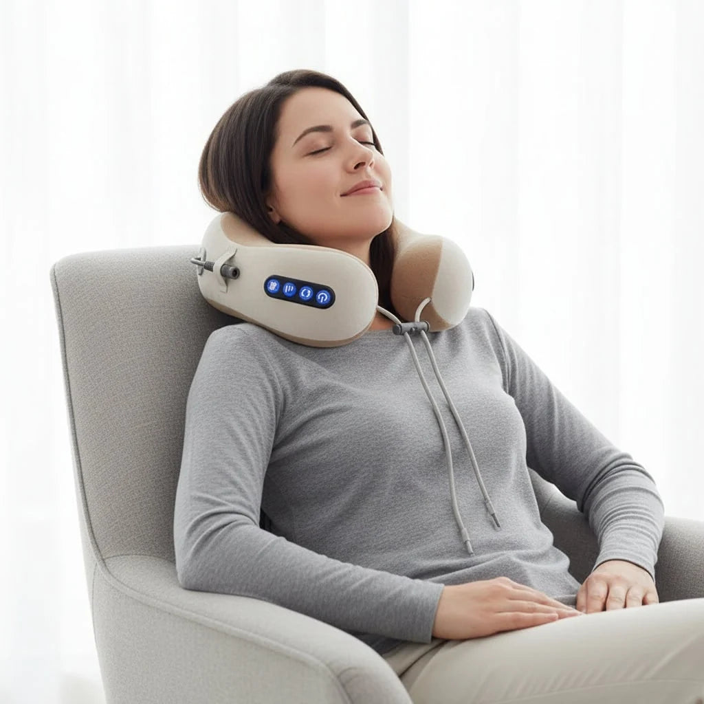 Neck & Shoulder Massager U-Shaped Rechargeable Heat & Vibration