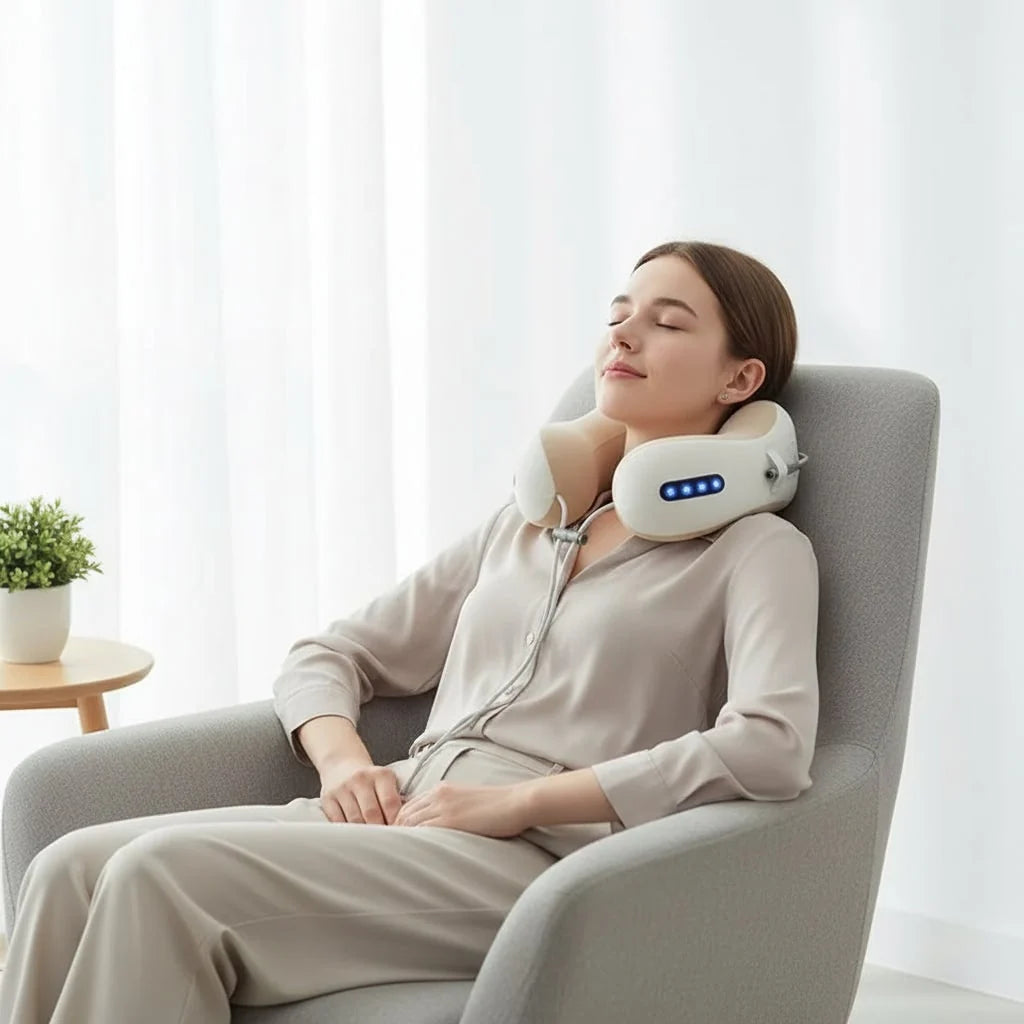 Neck & Shoulder Massager U-Shaped Rechargeable Heat & Vibration