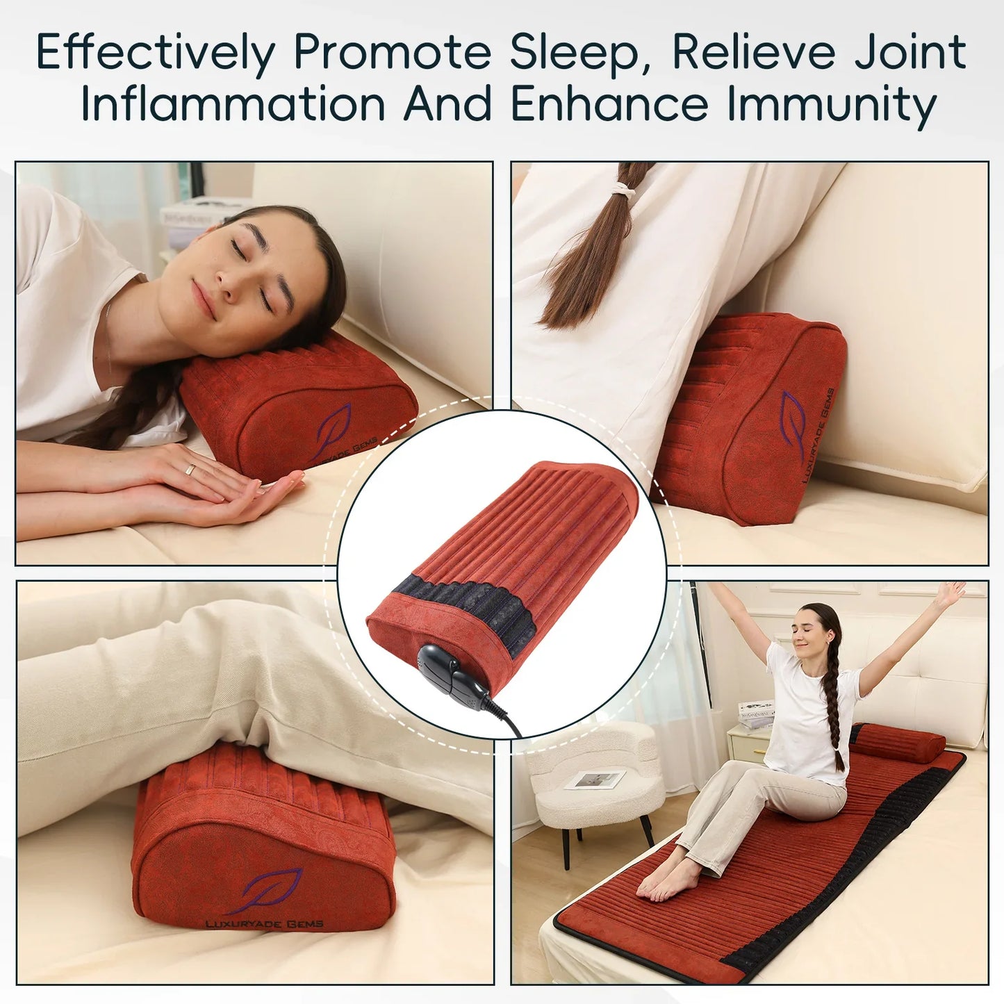 Neck & Shoulder Pillow PEMF & Infrared Heat