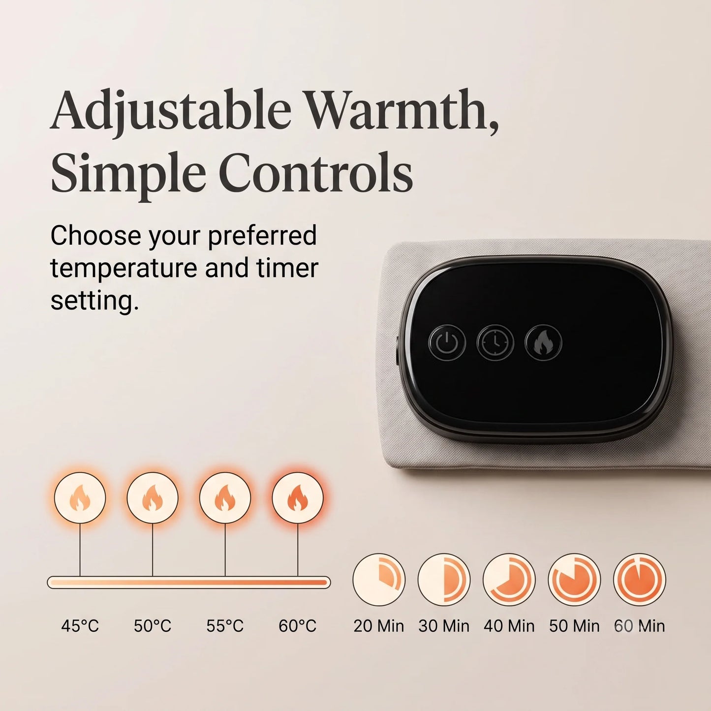 Neck & Shoulder Wrap Cordless Adjustable Heat & Timer