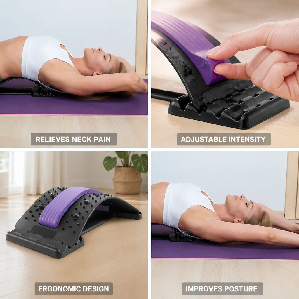 Neck Stretcher Ergonomic Adjustable Intensity Posture Support