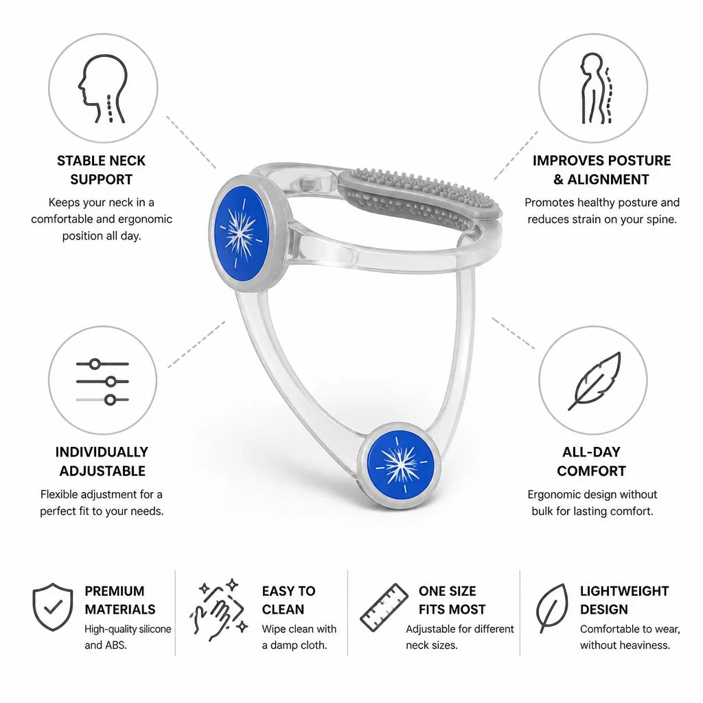 Neck Support Adjustable Ergonomic Silicone