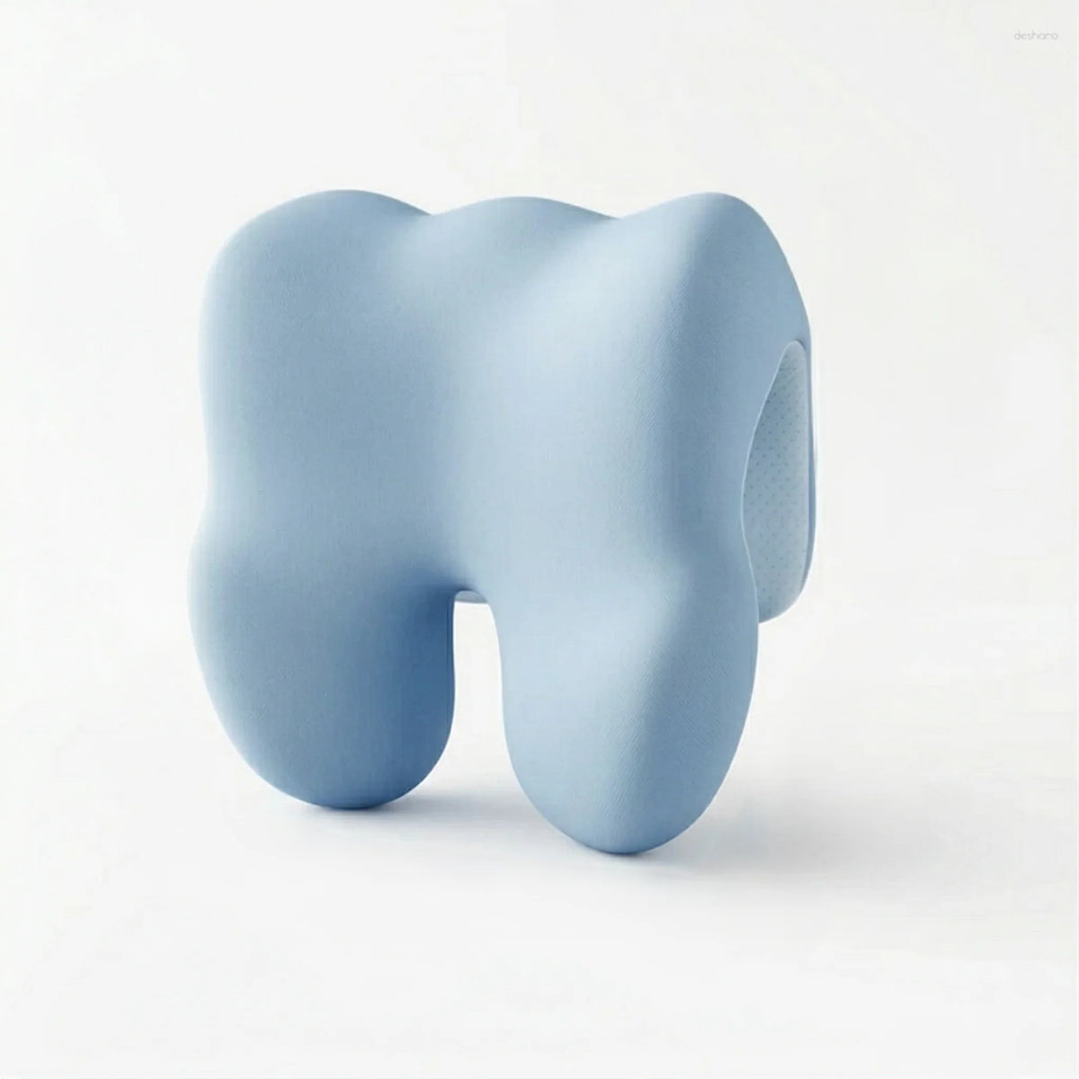 Neck Support Cushion Ergonomic Neck Alignment Gray & Blue