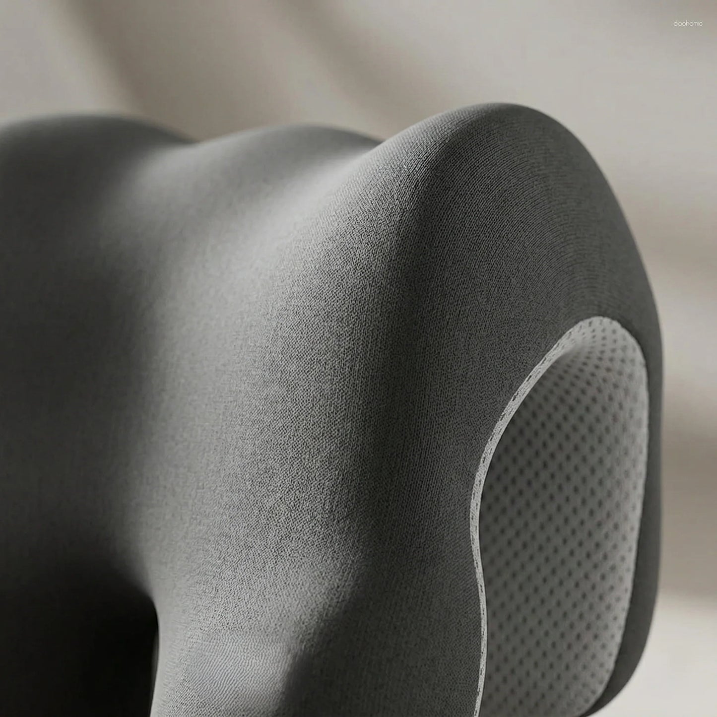 Neck Support Cushion Ergonomic Neck Alignment Gray & Blue