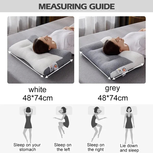 Neck Support Pillow Ergonomic Contour Breathable & Machine Washable