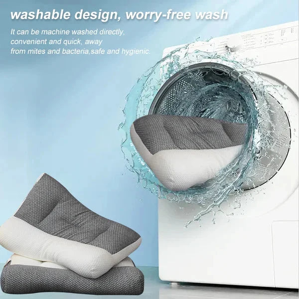 Neck Support Pillow Ergonomic Contour Breathable & Machine Washable