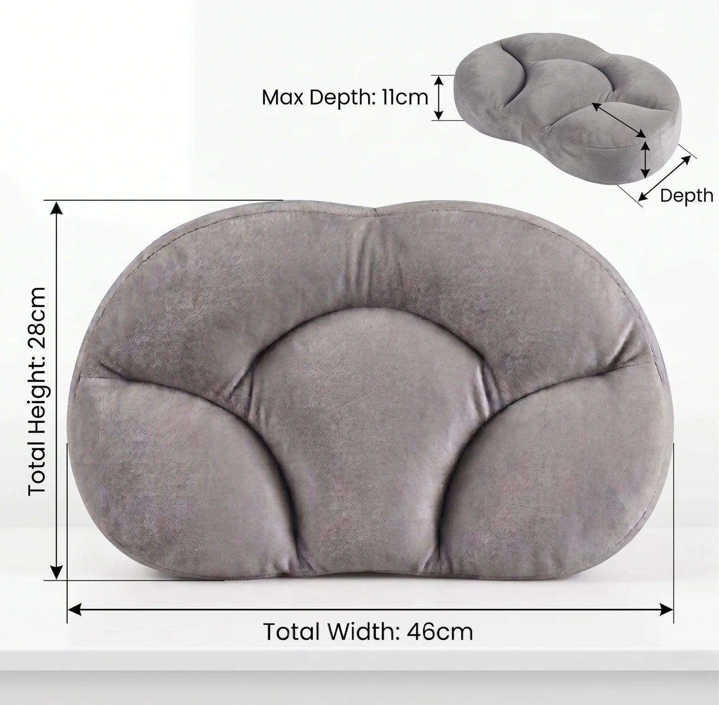Neck Support Pillow Ergonomic Egg Shape Travel Size