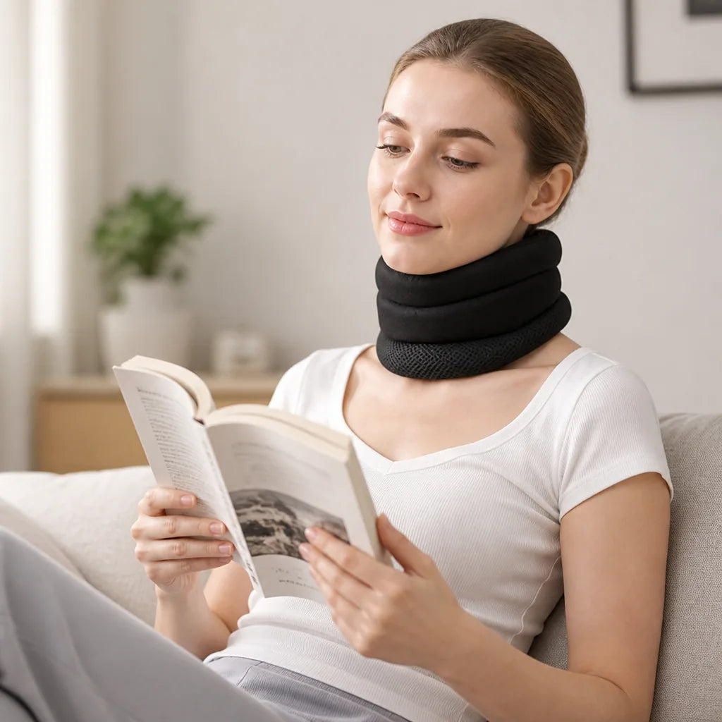 Neck Support Pillow Ergonomic Memory Foam Reduced Snoring