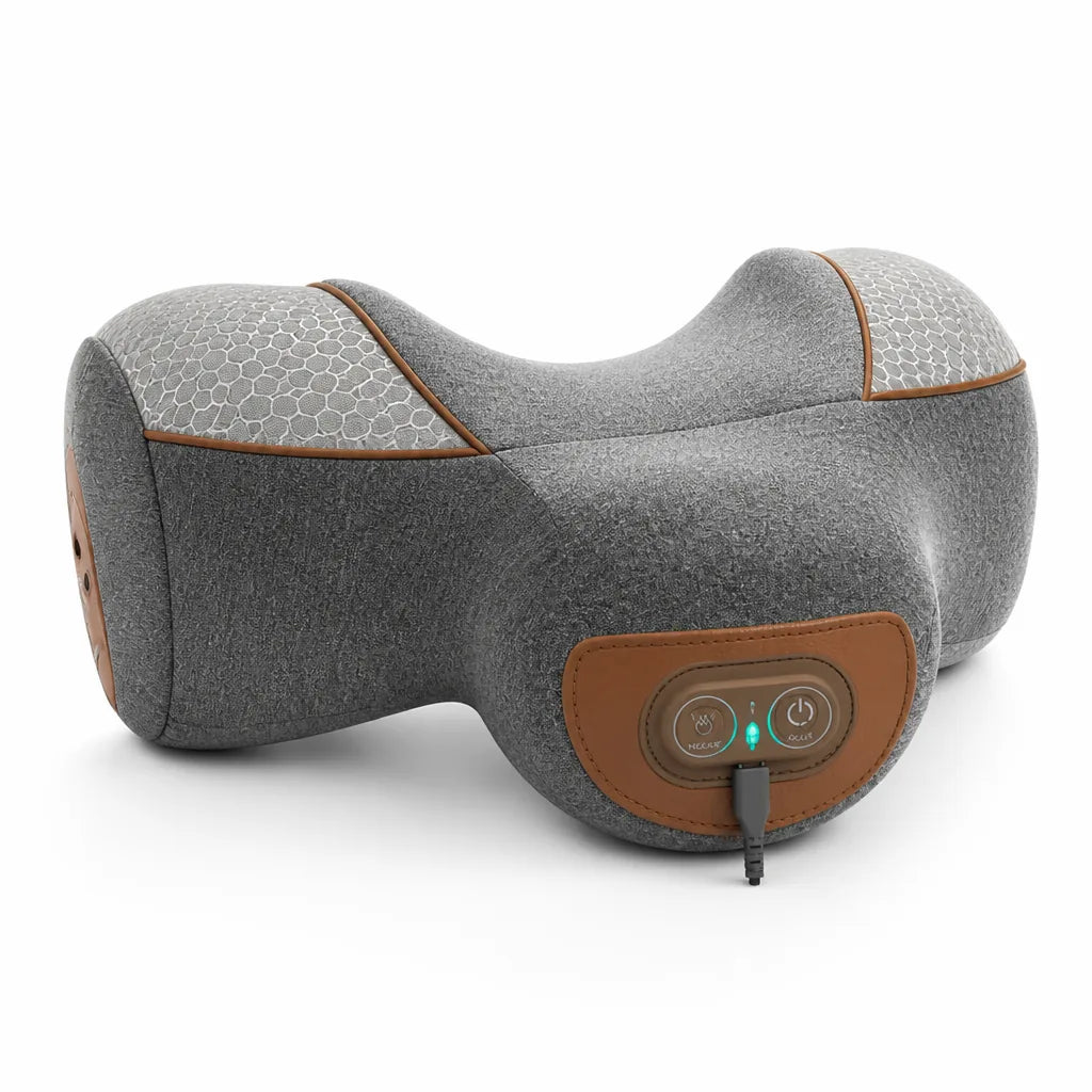 Neck Therapy Device Heat Vibration & Traction 15-Min Relief