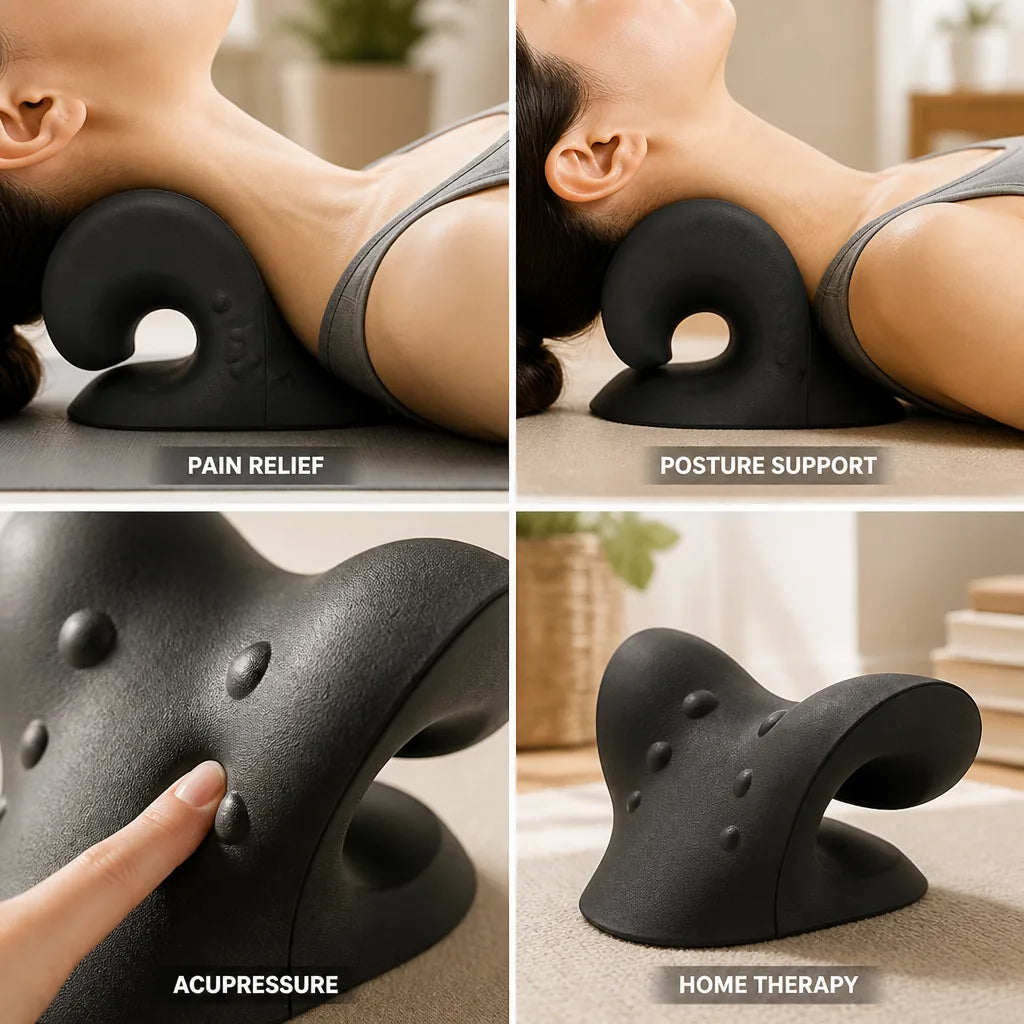Neck Traction Device Two-Position Acupressure
