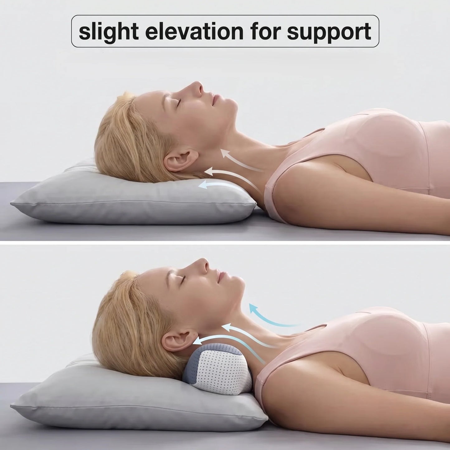 Neck Traction Pillow Ergonomic Cervical Support Machine-Washable