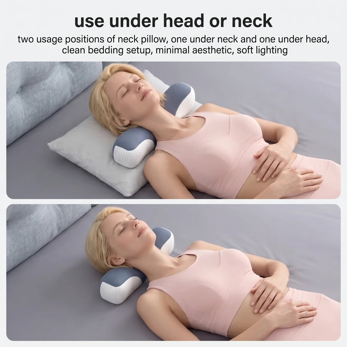 Neck Traction Pillow Ergonomic Cervical Support Machine-Washable