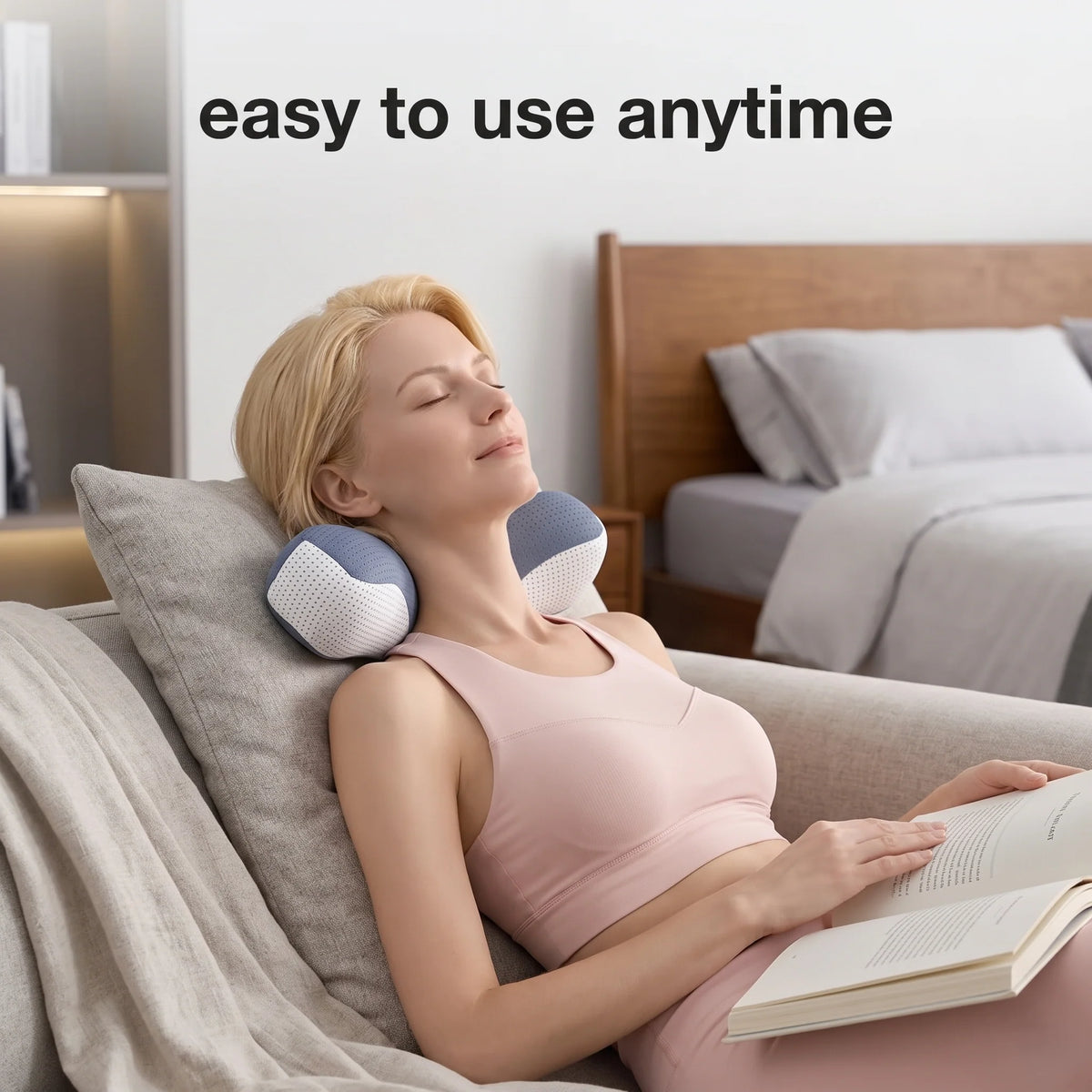 Neck Traction Pillow Ergonomic Cervical Support Machine-Washable