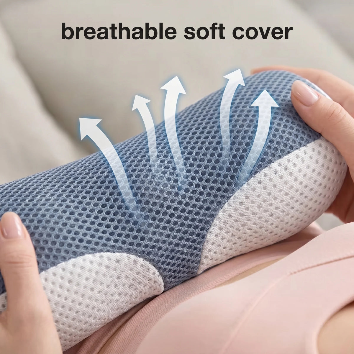 Neck Traction Pillow Ergonomic Cervical Support Machine-Washable