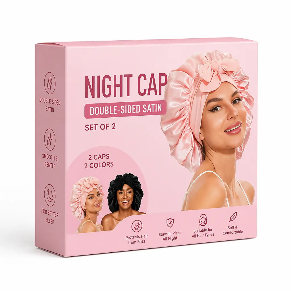 Night Cap Double-Sided Satin Set of 2