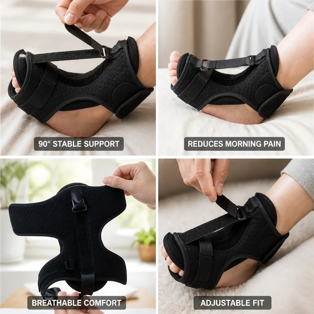 Night Splint 90° Positioning Breathable With Adjustable Straps