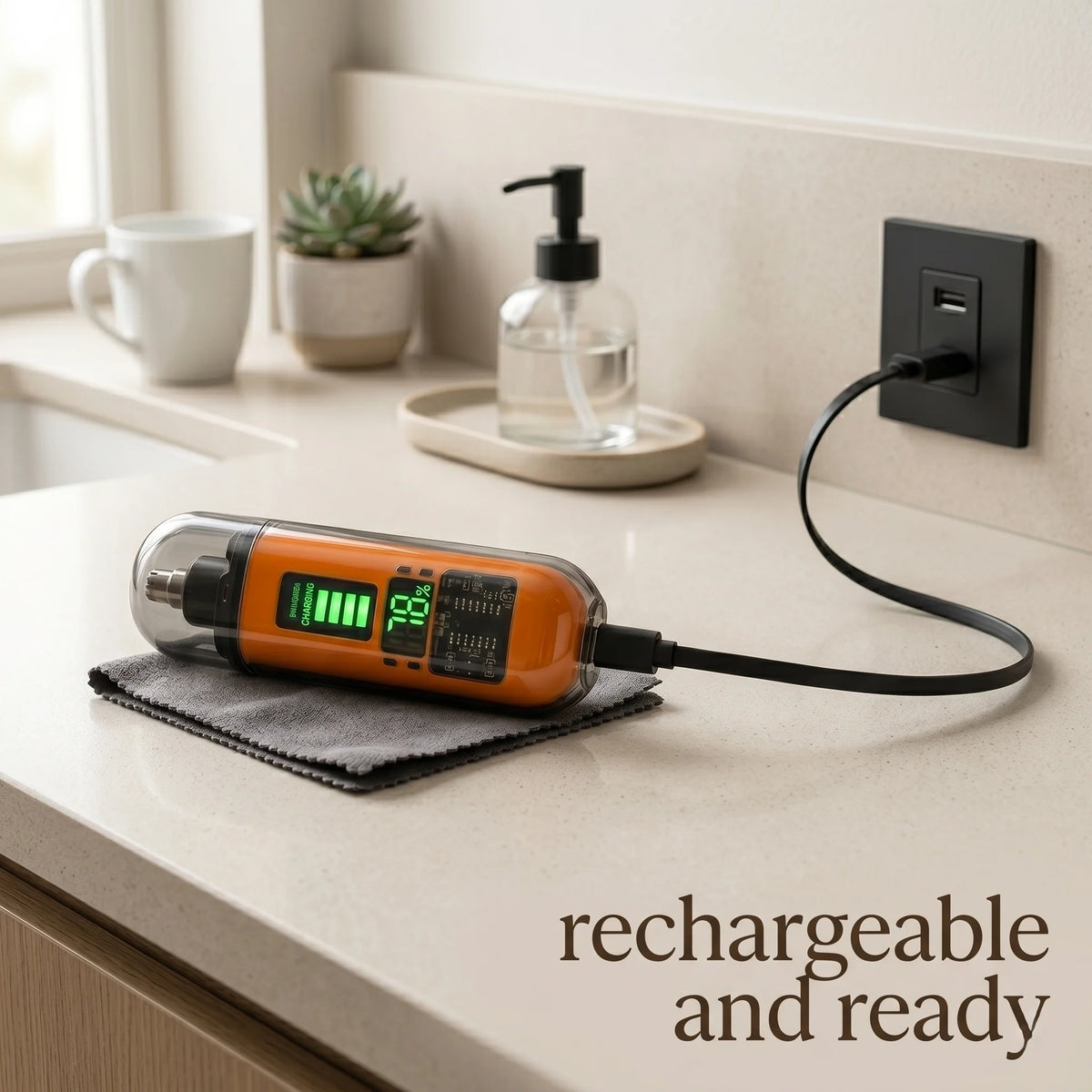 Nose & Ear Trimmer Rechargeable Precision LED Display