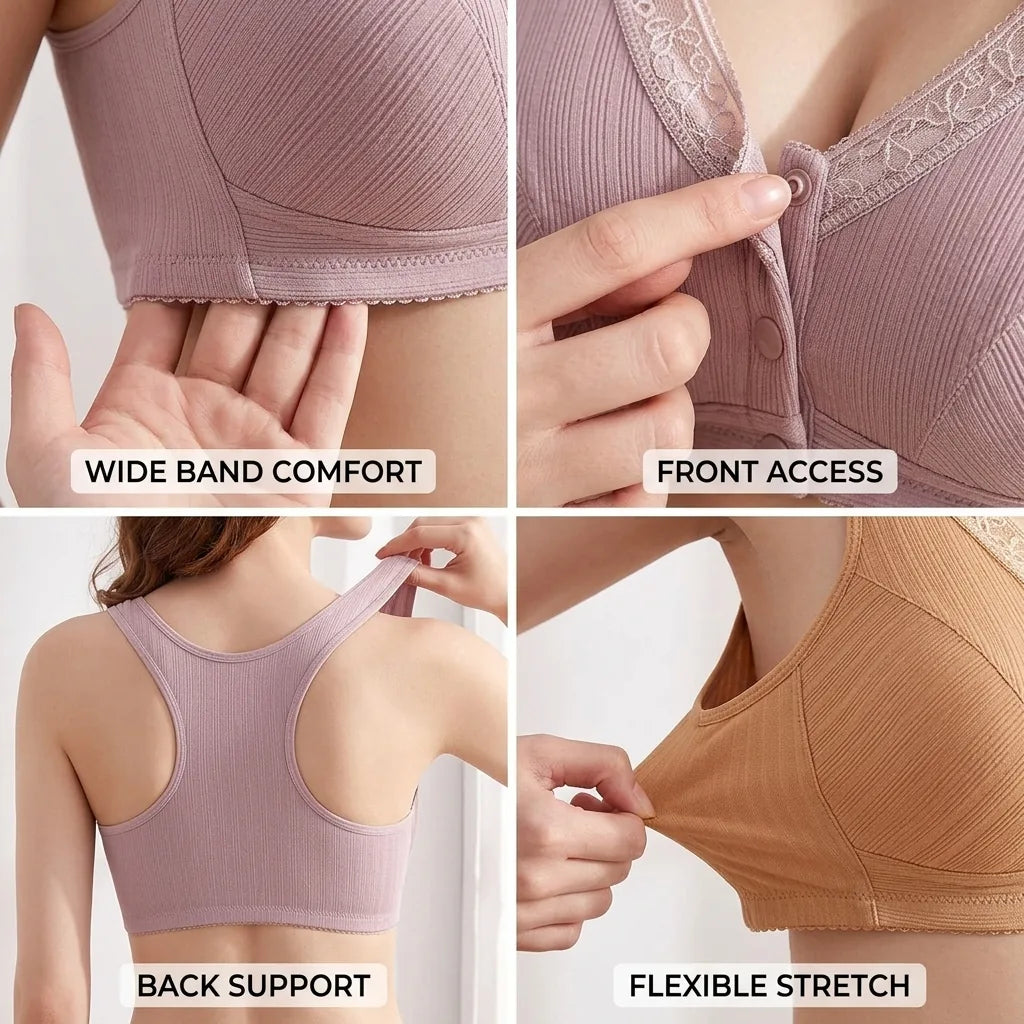 Nursing Bra Seamless Wireless Wide Band