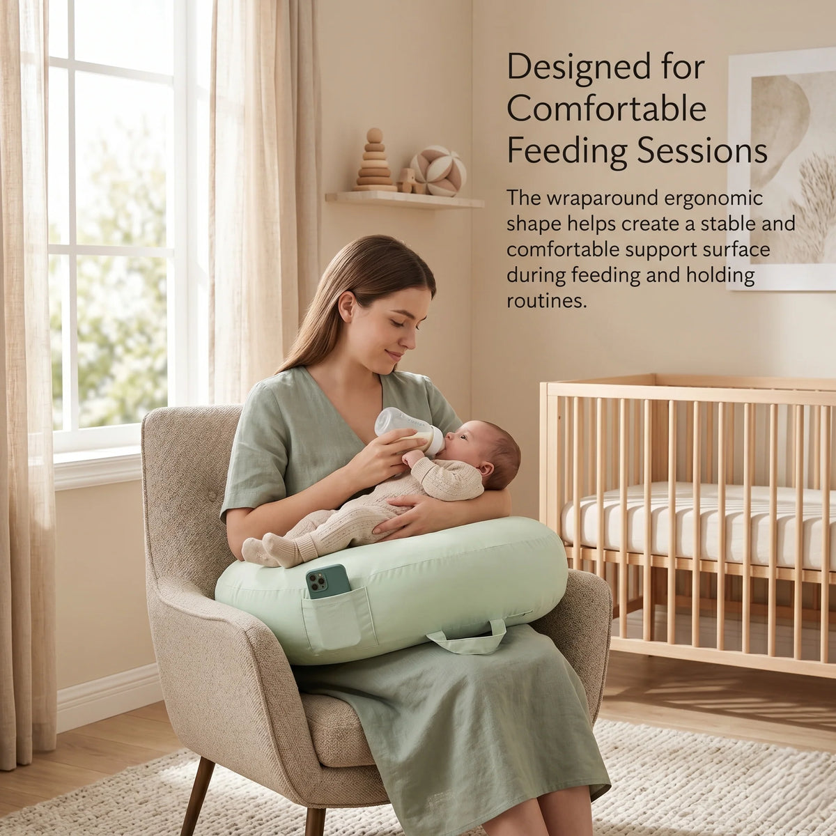 Nursing Pillow Adjustable Ergonomic Support