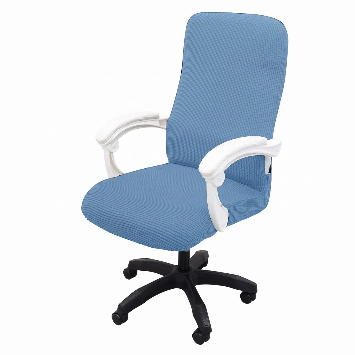 Office Chair Cover Stretch Jacquard Zippered Arm Openings