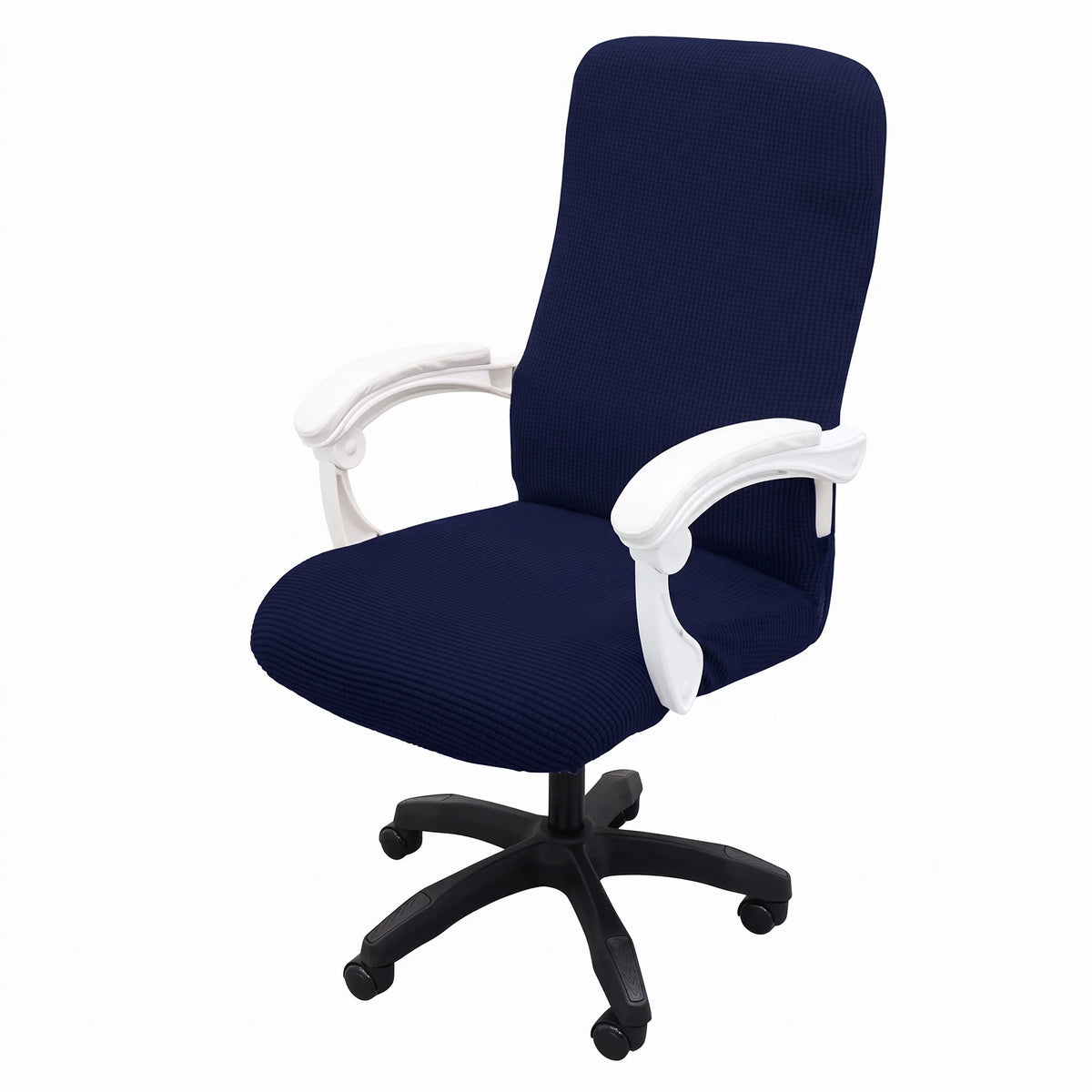 Office Chair Cover Stretch Jacquard Zippered Arm Openings