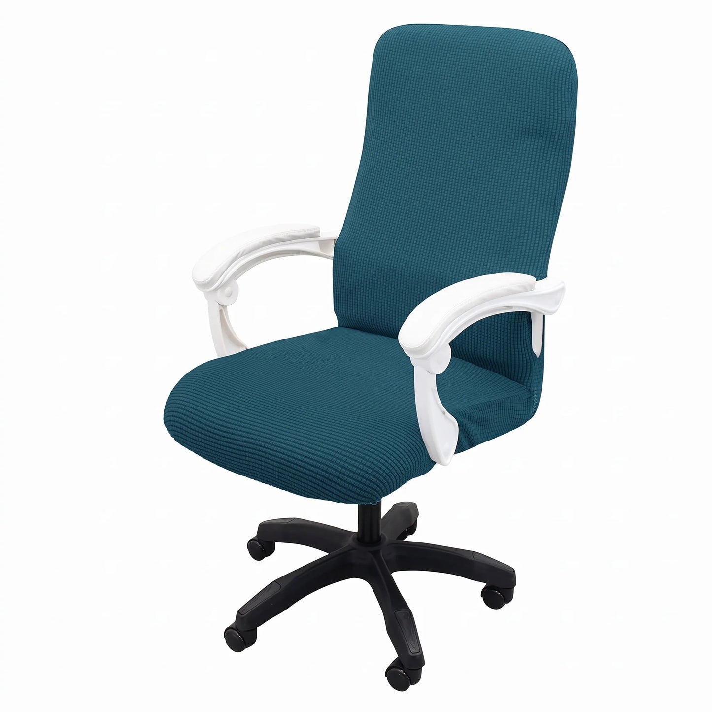 Office Chair Cover Stretch Jacquard Zippered Arm Openings