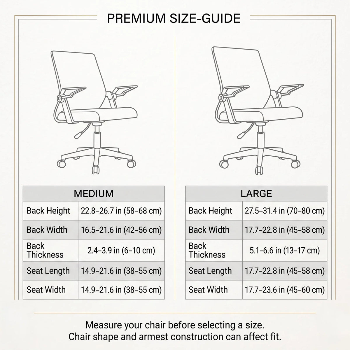 Office Chair Cover Stretch Jacquard Zippered Arm Openings