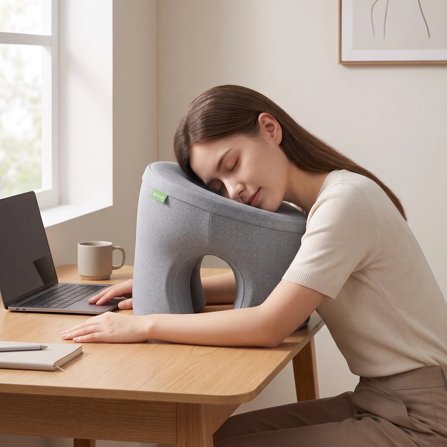 Office Desk Nap Pillow Ergonomic Memory Foam Arm Opening