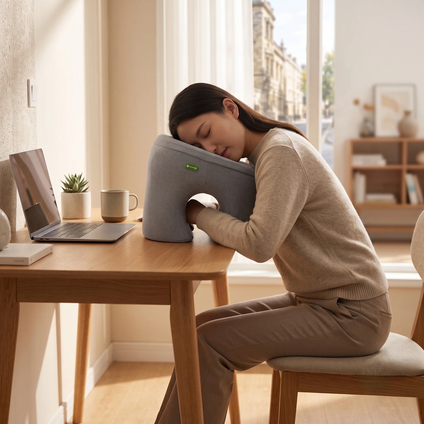 Office Desk Nap Pillow Ergonomic Memory Foam Arm Opening