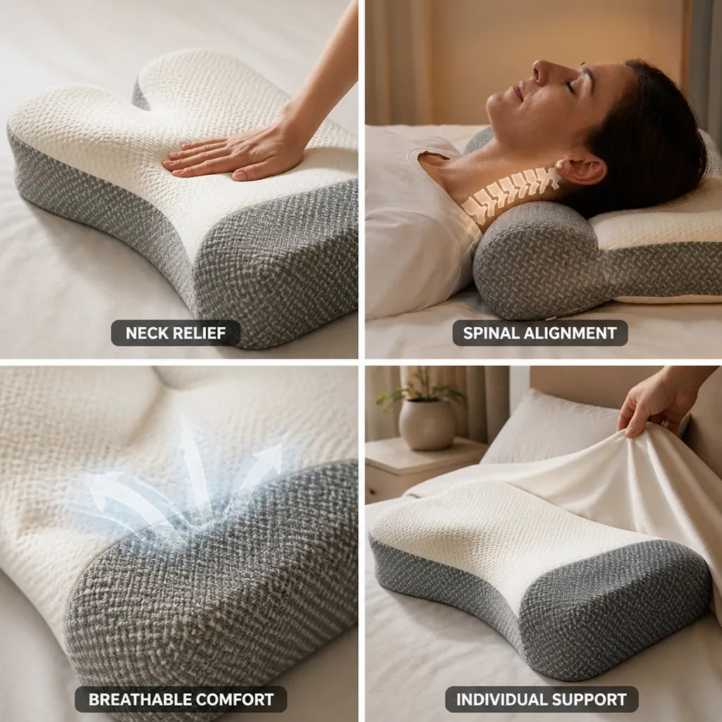 Orthopädisches Kissen Ergonomische Kontur Nackenstütze
