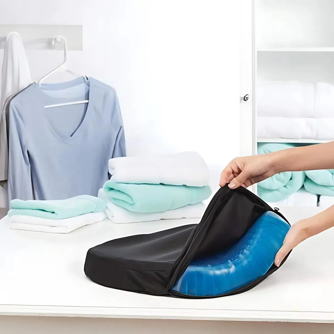 Orthopedic Gel Seat Cushion Tailbone Support Removable Cover