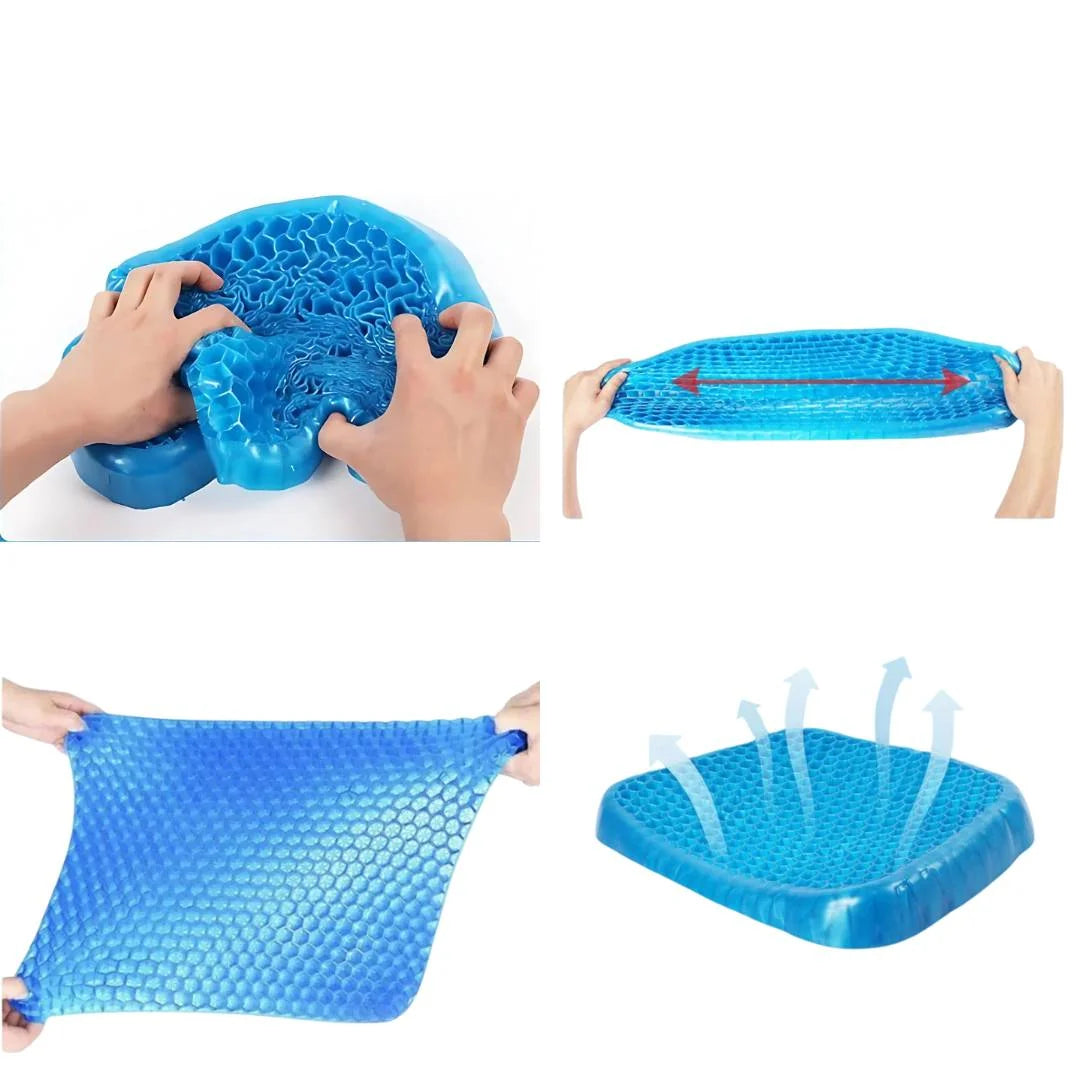 Orthopedic Gel Seat Cushion Tailbone Support Removable Cover
