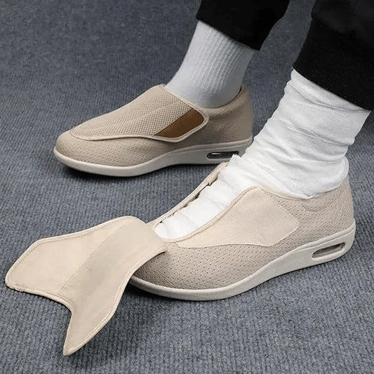 Orthopedic Shoes Extra Wide Breathable Mesh Air-Cushion Heel