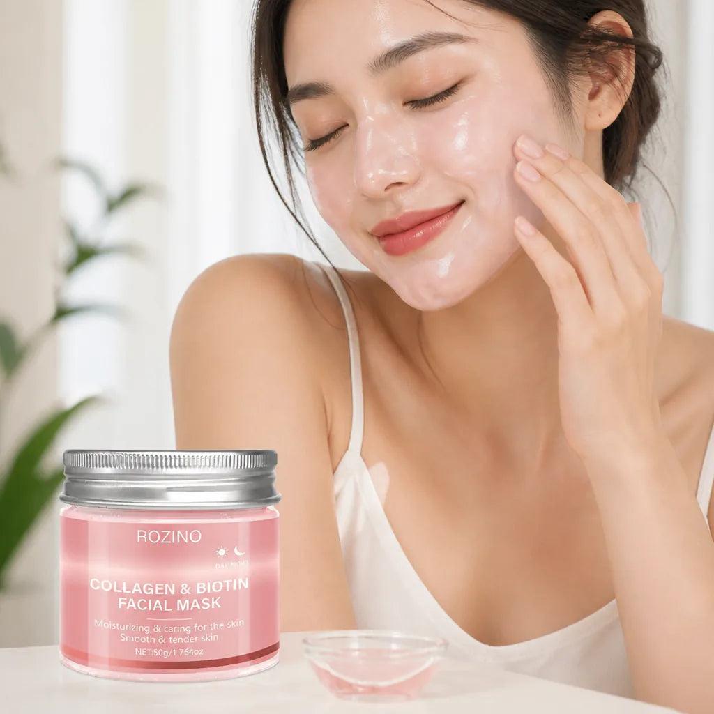 Overnight Face Mask Hydrating Collagen & Biotin