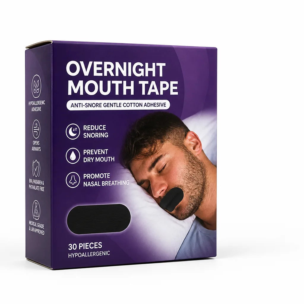 Overnight Mouth Tape Anti-Snore Gentle Cotton Adhesive