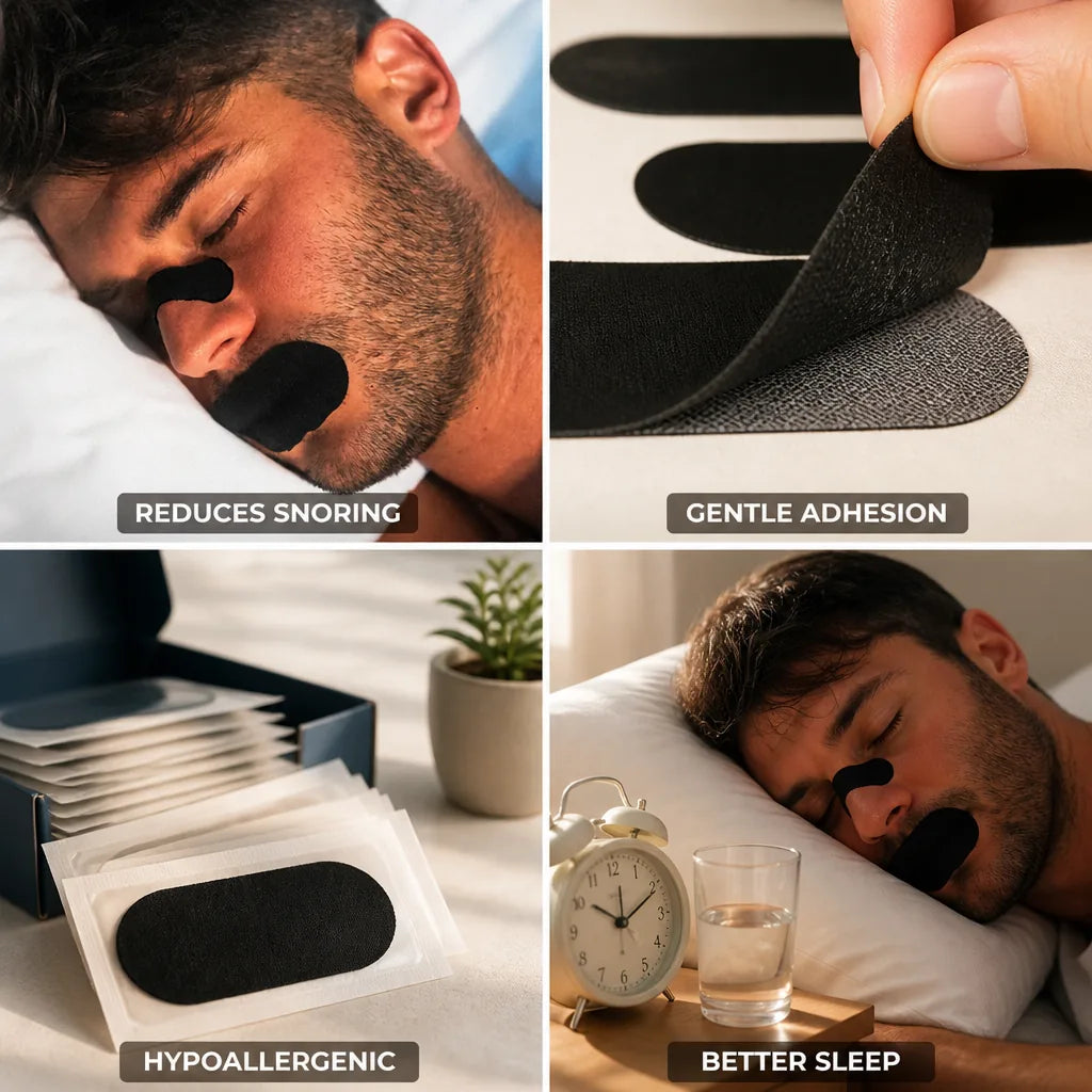Overnight Mouth Tape Anti-Snore Gentle Cotton Adhesive