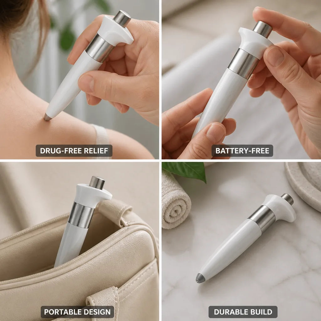 Pain Relief Pen Acupoint Stimulator Battery-Free & Portable